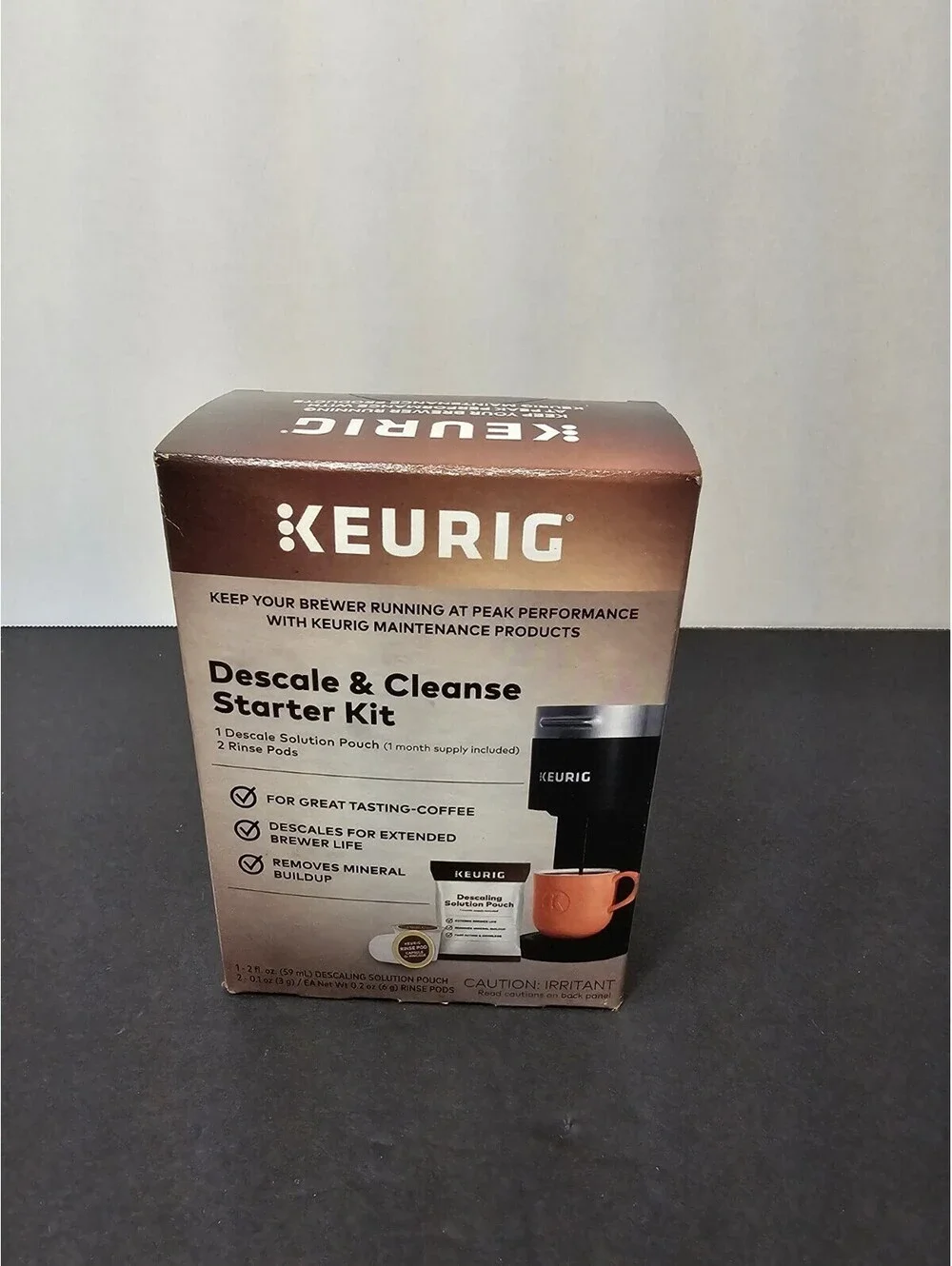 NEW - KEURIG Descale & Cleanse Starter Kit 1-Descaling Solution 2-Rinse Pods